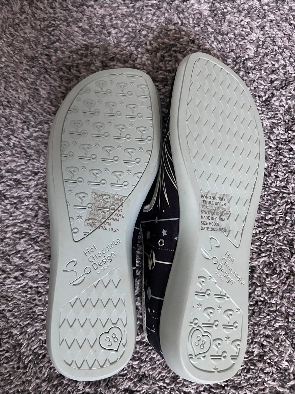 Chocolaticas Astrology Gemini Mary Jane Flats-RARE,NWT, 8
